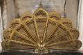 041376 BRASS FANFORM FIRE SCREEN