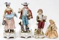 040220 GERMAN STYLE HAND PAINTED BISQUE FIGURES FOUR
