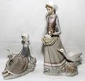 031380 LLADRO PORCELAIN FIGURES TWO H 6 12  12 1