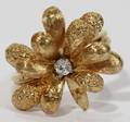 031368 14KT YELLOW GOLD  DIAMOND RING
