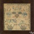 Chester County Pennsylvania Quaker silk on linen sampler dated 1824
