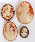 ANTIQUE CARVED SHELL CAMEOS LATE 19THEARLY 20TH