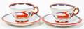 061348 KURT WENDLER PORCELAIN DEMI TASSE CUPSSAUCERS