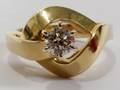 052314 14 KT YELLOW GOLD  DIAMOND RING