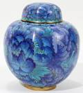 051359 CLOISONN GINGER JARBLUE CHRYSANTHEMUM
