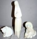 050266 LLADRO PORCELAIN FIGURINES 3 PCS H 3  11