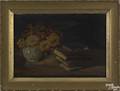 After George Cochran Lambdin oil on canvas still life signed lower left GC Lambdin 14 x 20 Gifted in 1966