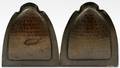 042313 ROYCROFTHAMMERED COPPER BOOKENDS EARLY 20TH C