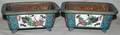 042288 CHINESE CLOISONN PLANTERS 19TH C TWO 4 10