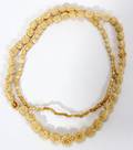 041393 CHINESE CARVED IVORY BEAD NECKLACE 32