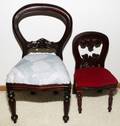 031436 VICTORIAN STYLE MAHOGANY CHILD  DOLL CHAIRS