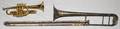 BUESCHER BRASS  SILVER PLATED TRUMPET TROMBONE