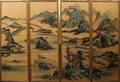 CHINESE HANDPAINTED SILK PANELS FOUR