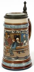 VILLEROY  BOCH METTLACH ETCHED STEIN 2632