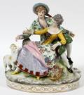 DRESSEL KISTER CIE GERMAN PORCELAIN FIGURE GROUP