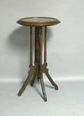 Victorian walnut marble top stand