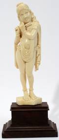 061424 HINDU IVORY GODDESS FIGURE H 7 12