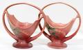060340 ROSEVILLE BLEEDING HEART POTTERY BASKETS