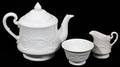 041451 WEDGWOODPATRICIANTEAPOT CREAMER  SUGAR BOWL
