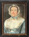041433 OIL ON CANVAS19TH C PORTRAIT OF A WOMAN