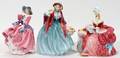 040291 ROYAL DOULTON PORCELAIN FIGURES THREE 8  9