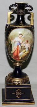 040288 AUSTRIAN COBALT BLUE VASE 17