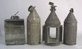 Three punched tin lanterns 19th c