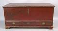 Pennsylvania painted pine blanket chest early 19th c