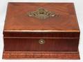 030378 FRENCH WALNUT NOTIONS BOX LATE 19TH CENTURY