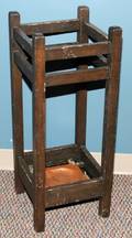 030365 AMERICAN ARTS AND CRAFTS OAK UMBRELLA STAND