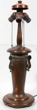030362 COPPER 3LIGHT TABLE LAMP C192030 H 24