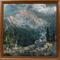 WILLIAM A KNAPP OIL MOUNTAINSCAPE