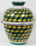 ITALIAN GLAZED POTTERY URN