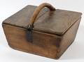 CHINESE DUAL LID WOOD BOX W HANDLE