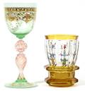 VENETIAN GLASS GOBLET BOHEMIAN TUMBLER