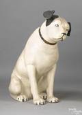 Paper mache figure of Nipper the RCA Victor trademark early 20th c