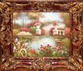 052408 DECORATIVE OIL ON CANVAS 24 X 20 LANDSCAPE