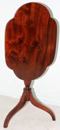 052399 AMERICAN ROSEWOOD TILT TOP TABLE 19TH C H 30