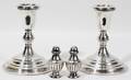 051452 LUNT STERLING CANDLESTICKS  SHAKERS