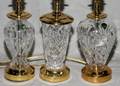 050370 WATERFORD CRYSTAL BOUDOIR LAMPS 3 H 8  14