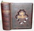 050351 LEATHER BOUND FAMILY BIBLE C1884