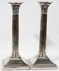 042401 MAPPIN BROTHERS QUEENS PLATE CANDLESTICKS 11
