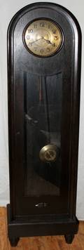 042393 GERMAN OAK GRANDFATHER CLOCK EARLY 20TH C 76