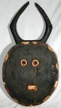 040329 AFRICAN CARVED MOON MASK 36