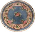 032397 CHINESE WOOL SCULPTED ROUND RUG C