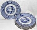 032388 J CLEMENTSON SIAM DECORATED IRONSTONE PLATES