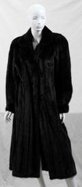 031496 BLACK MINK COAT FULLLENGTH