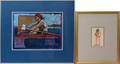 022476 2 PASTELS CAROL WALD 1988 13 X 18 ROWER