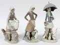 LLADRO PORCELAIN FIGURES THREE
