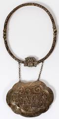 CHINESE SILVER PLATE CEREMONIAL NECKLACE